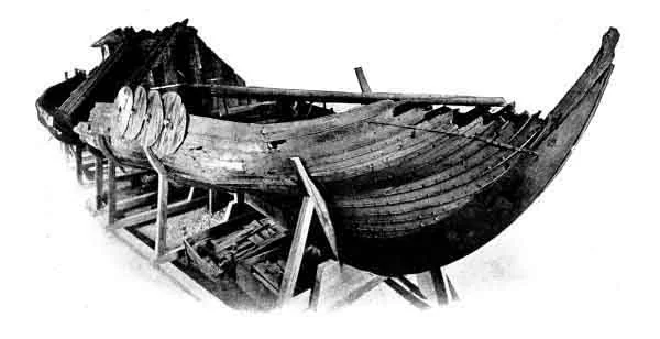 VIKING SHIP FROM GOKSTAD Now in the University, Christiana