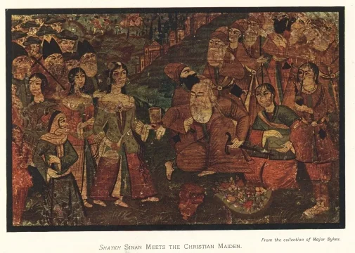 SHAYKH SINAN MEETS THE CHRISTIAN MAIDEN. From the collection of Major Sykes