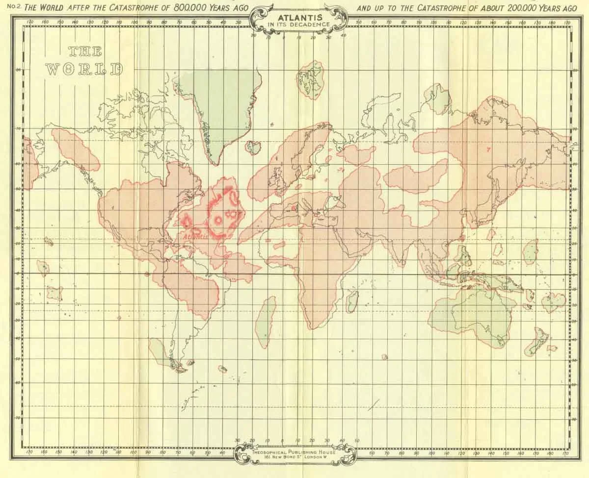 Map 2: Atlantis in its Decadence