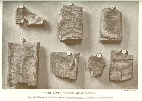 ''THE SEVEN TABLETS OF CREATION''<br> <i>From the Library of Ashur-bani-pal at Kouyunjik (Nineveh): now in the British Museum</i>