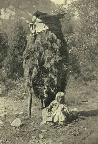 ACORN CACHE AND YO-SEM-I-TE SQUAW Photo A. C. Pillsbury