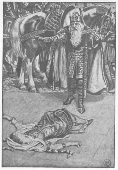 Aude the Fair falls dead at the Emperor's feet