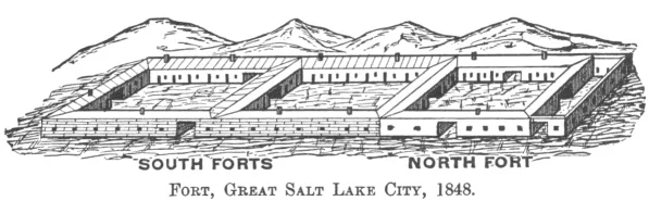 FORT, GREAT SLT LAKE CITY, 1848