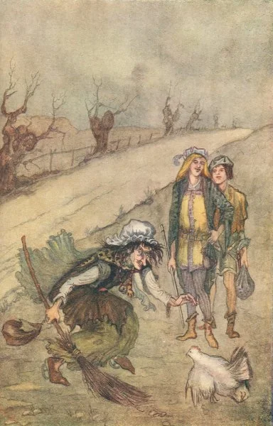 A grey hen fluttered toward her 330 Hiram Ellis