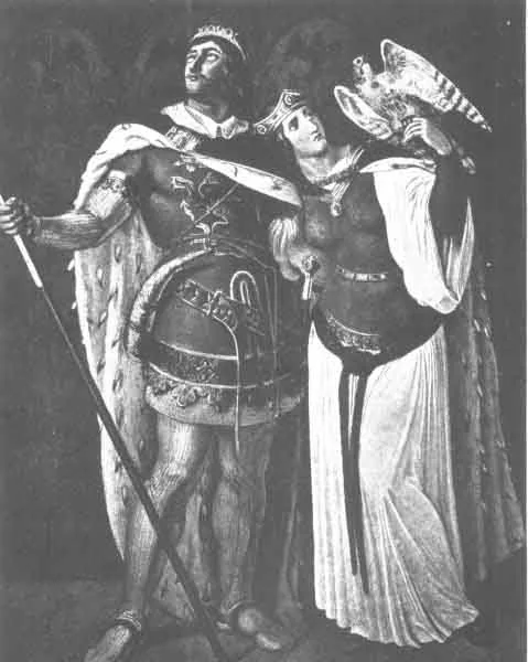 SIEGFRIED AND KRIEMHILD From the painting by Schnorr von Carolsfeld
