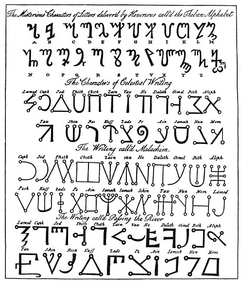 QABBALISTIC AND MAGIC ALPHABETS