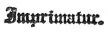 Imprimatur