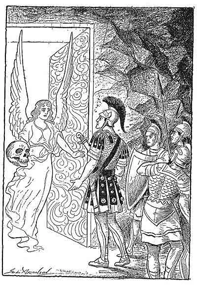 Then the door slowly opened and a figure in white stood in the entry. ( Page 286 )