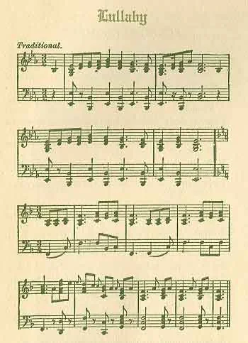 Lullaby: Sheet-music