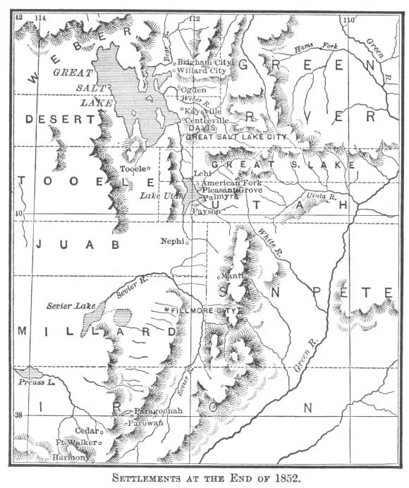 SETTLEMENTS AT THE END OF 1852