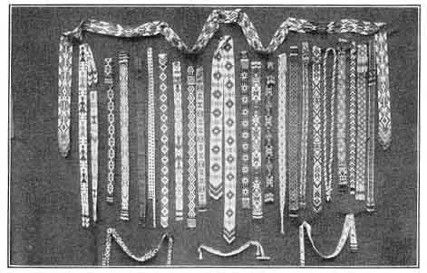 INDIAN BEAD WORK. Mrs. George Fiske's collection of Yosemite and Pi-ute' bead work