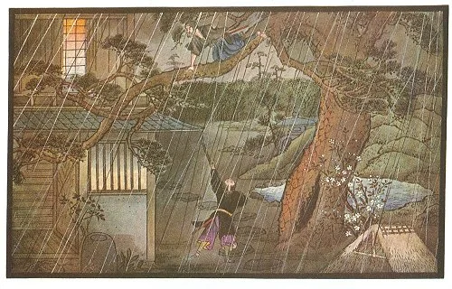 41. The Sentry Finds Watanabe Tatsuzo on the Pine Branch