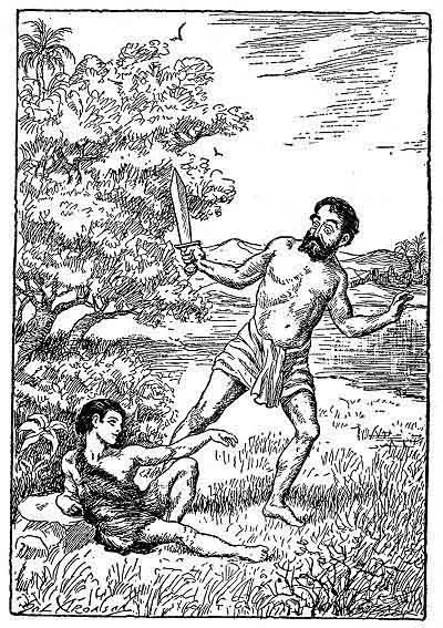 He found a beautiful youth, clad in a deer skin, lying on the ground. ( Page 115 )