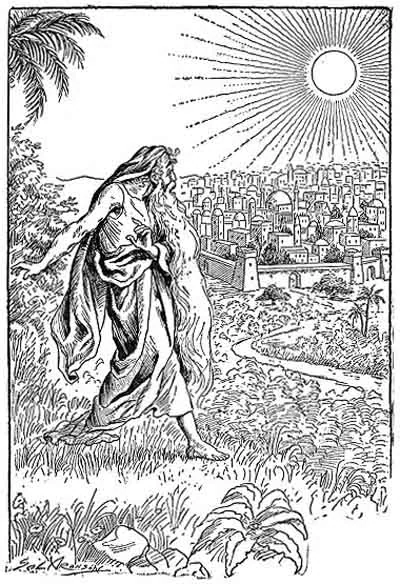 The sun was shining on a noble city of pinnacles and minarets. ( P. 191 )