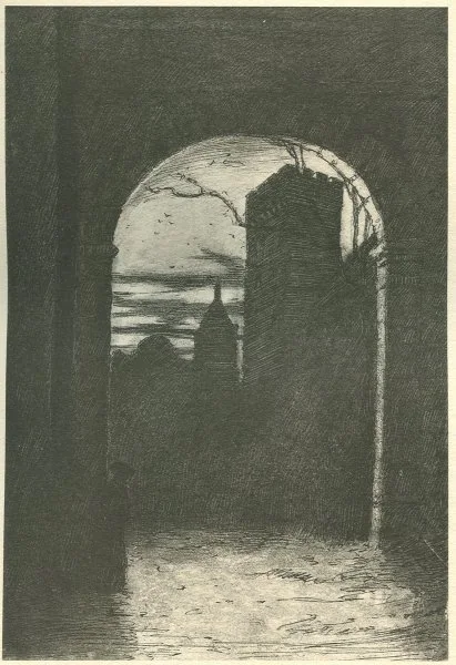 THE CASTLE OF CLEVES LOUIS WEIRTER, R.B.A. Facing page 92