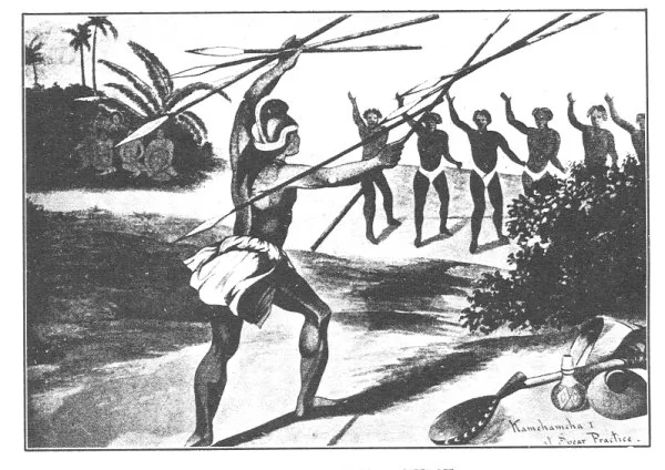 SPEAR THROWING CONTEST. By courtesy Paradise of the Pacific