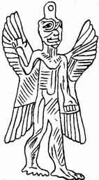 Amulet formed by the figure of Pazuzu, the god of storms, cyclones and hurricanes