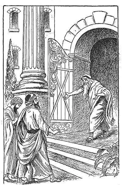 The gates opened from within and the Arab stood before them. ( P.185 )