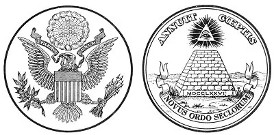 THE OBVERSE AND REVERSE OF THE GREAT SEAL OF THE UNITED STATES OF AMERICA