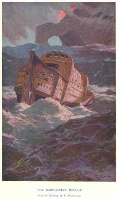 THE BABYLONIAN DELUGE<br> <i>From the Painting by E. Wallcousins</i>