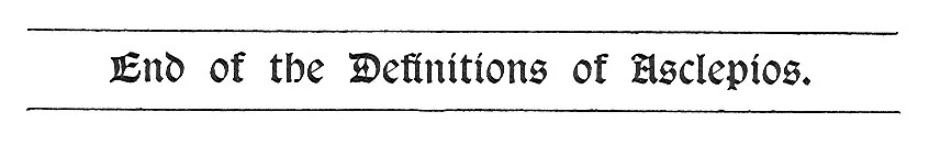 End of the Definitions of Asclepios