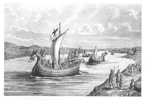KARLSEFNI'S EXPEDITION ASCENDING CHARLES RIVER
