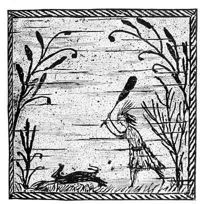 GLOOSKAP KILLING HIS BROTHER, THE WOLF