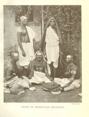 GROUP OF PRESENT-DAY BRAHMANS photo. Frith
