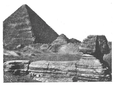 The Sphinx, and the Great Pyramid of Gizeh