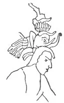 ELEPHANT-TRUNK HEAD-DRESS, PALENQUE