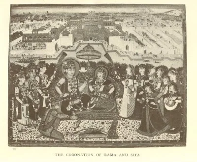 THE CORONATION OF RAMA AND SITA