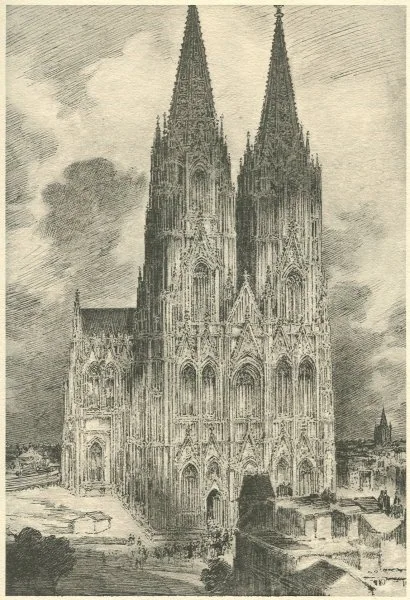 COLOGNE CATHEDRAL LOUIS WEIRTER, R.B.A. Facing page 104