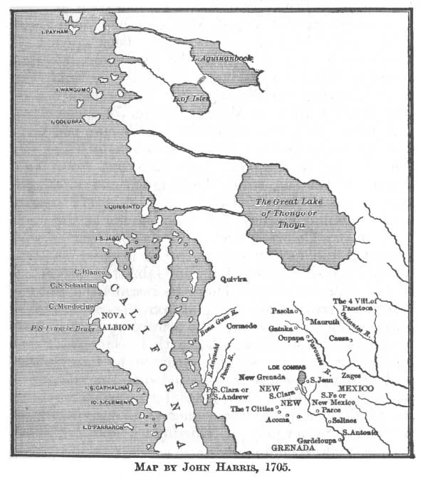 MAP BY JOHN HARRIS, 1705
