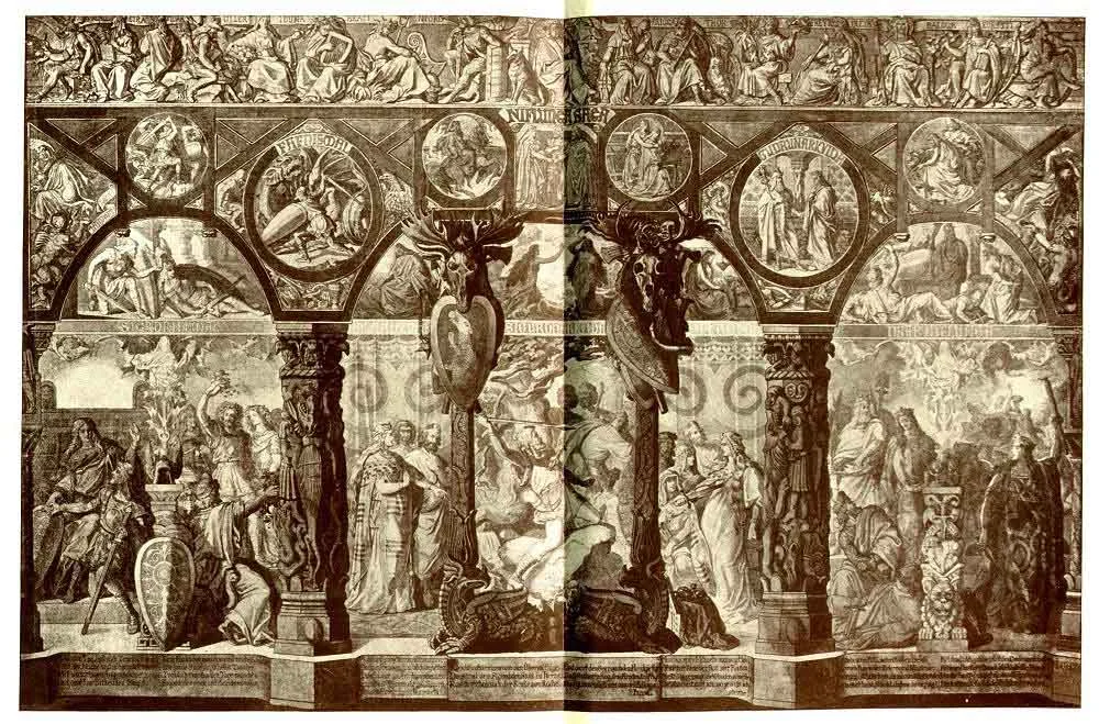 THE NIBELUNGENLIED From the fresco by Professor E. Ille