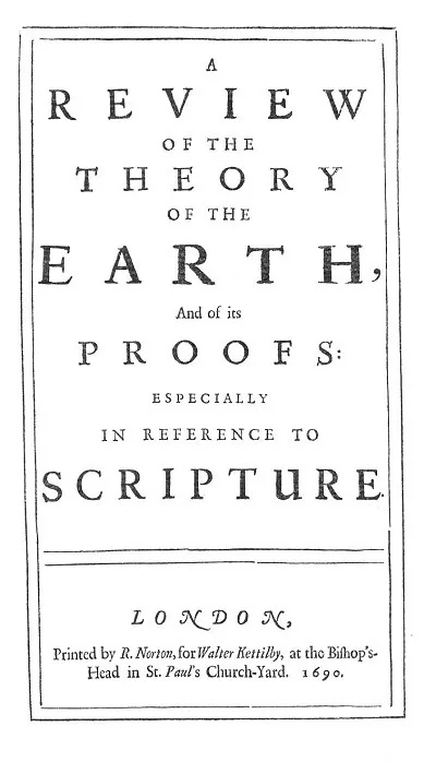 A Review of the Theory of the Earth: Title Page