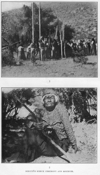 DIEGUEÑO KERUK CEREMONY AND MOURNER