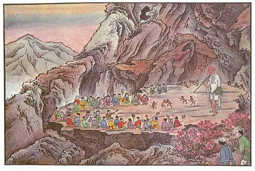 35. The Old Hermit Entertains the Children