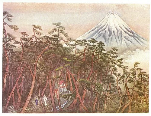 36. The Spirit of Fuji Shows Yosoji the Health-Giving Stream