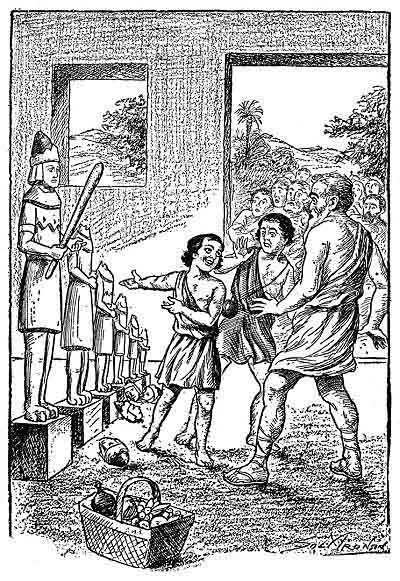 ''The big fellow here got angry, beat the others and smashed them to bits.'' ( Page 95 )