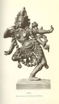 KALI From a bronze in the Calcutta Art Gallery