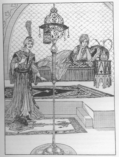 ''I will now address the lamp-stand''