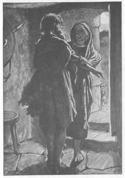 ''She looked earnestly into his face''