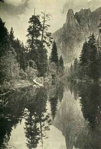 SENTINEL ROCK (OR LOI-YA) AND THE MERCED RIVER Photo A. C. Pillsbury