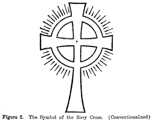Figure 2. The Symbol of the Rosy Cross. (Conventionalized)
