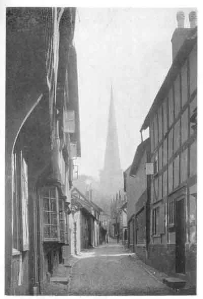 PLATE XV. CHURCH. Ledbury, the Spire sighed up Church Lane